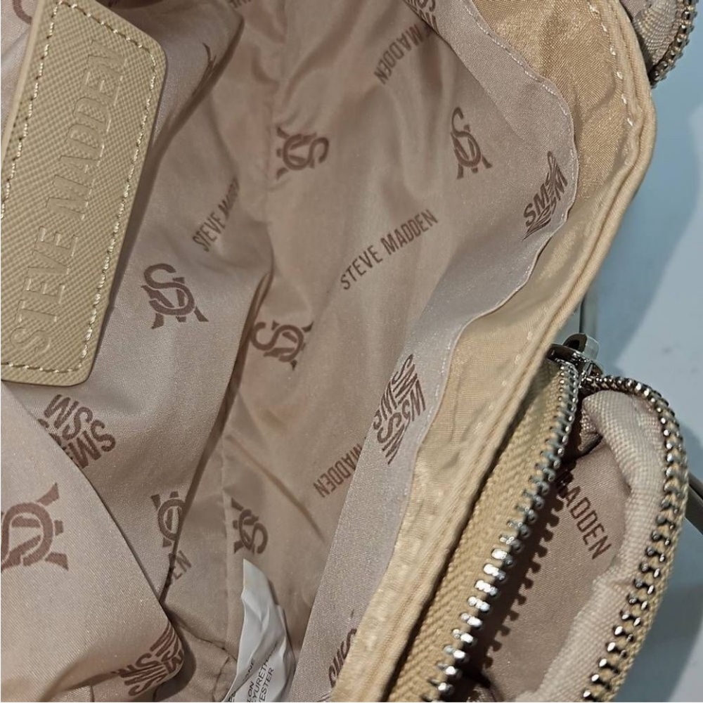 P0005.  Steve Madden Tan Crossbody Bag with Pouch - Picture 6 of 10